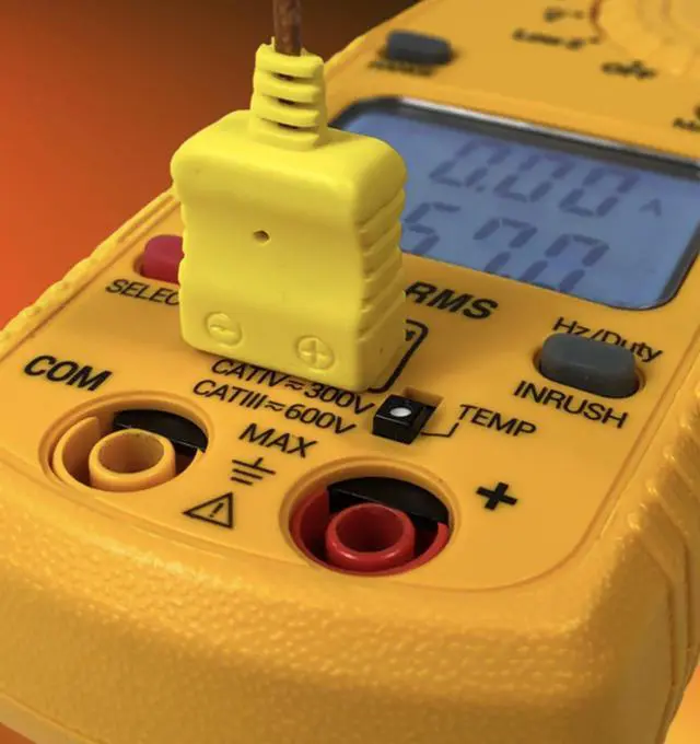Alt view image 4 of 6 - DL579 600A AC/DC Dual Display TRMS-Clamp Multimeter with Temperature & Capacitance, 750/1000V AC/DC, Microamps, Continuity, Diode Test, Frequency/Duty Cycle, Low Z