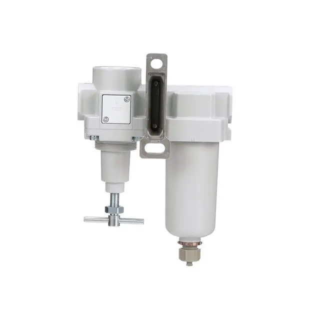 Alt view image 5 of 6 - SAU420T-N06G-MEP Compressed Air Filter Regulator Combo 3/4" NPT -T-Handle, Manual Drain, Metal Bowl