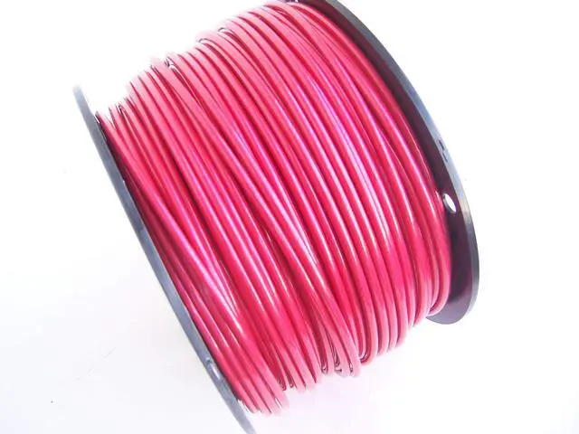 Main image of Red Vinyl Coated Wire Rope Cable, 3/16" - 1/4", 7x19: 100 ft, 250 ft and 500 ft Reels (500 Ft Reel)