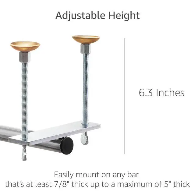 Alt view image 3 of 5 - Pack of 2 Waitress Stall/Service Rail, Single Arm Bar Service Rail, 18-Gauge Tubing with Chrome Finish, Area for Waitstaff to Retrieve Drinks, Avoid a Busy and Hectic Crowd for Staff