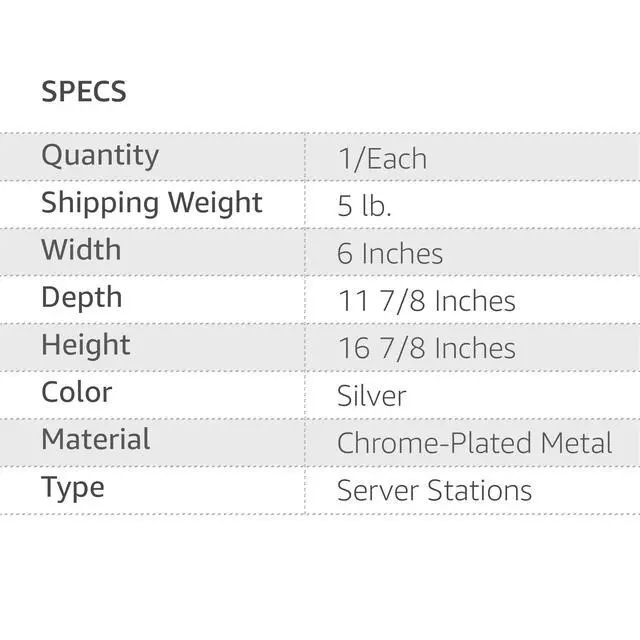 Alt view image 5 of 5 - Pack of 2 Waitress Stall/Service Rail, Single Arm Bar Service Rail, 18-Gauge Tubing with Chrome Finish, Area for Waitstaff to Retrieve Drinks, Avoid a Busy and Hectic Crowd for Staff