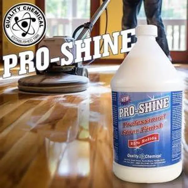 Alt view image 4 of 6 - Pro Shine High Solids Commercial Wet-Look Floor Finish Wax - High Shine Floor Cleaner, Future Floor Wax - Floor Wax for VCT Tile Floors, Polish & Restorer - 640 oz (Pack of 1)