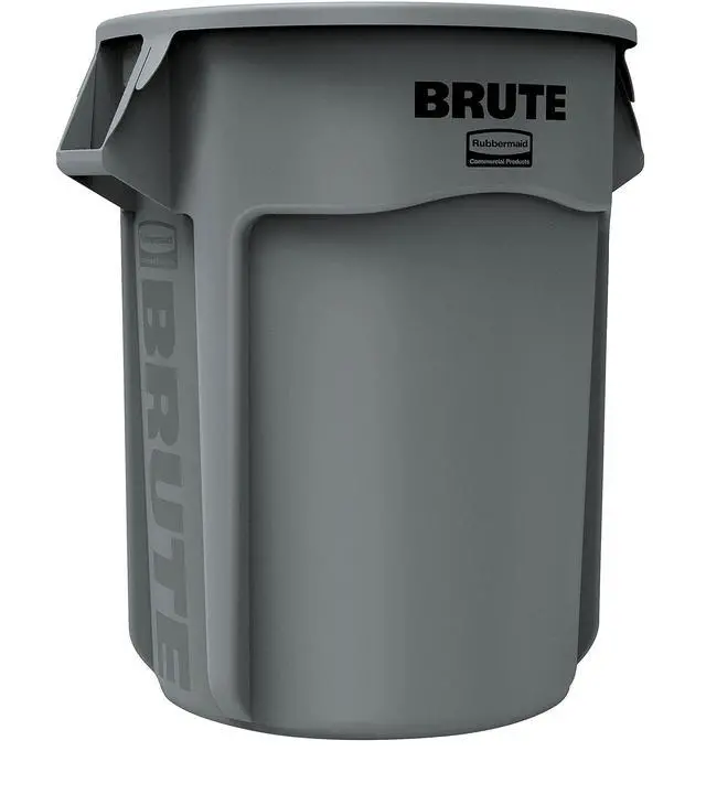 Alt view image 2 of 6 - Commercial 265500GY Round Brute Container Plastic 55 gal Gray