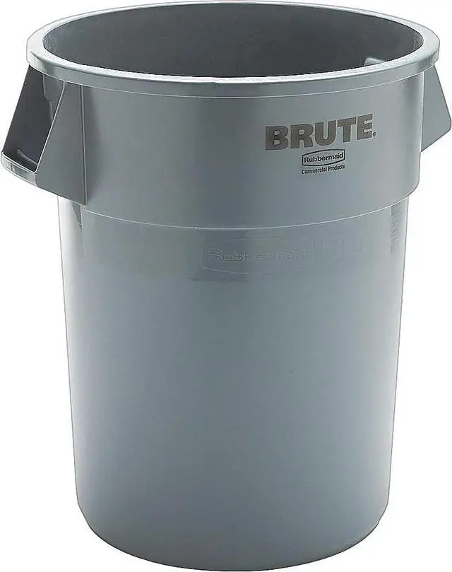 Alt view image 3 of 6 - Commercial 265500GY Round Brute Container Plastic 55 gal Gray