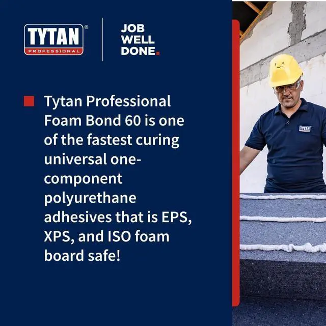 Alt view image 4 of 6 - Foam Bond 60 24 oz Polyurethane Adhesive Fast-Tack, 60-Second Drying, DIY Glue for Foam Panels, Shiplap, Wall Paneling, Board and Batten, Subfloors, Wood (6 Pack Kit)