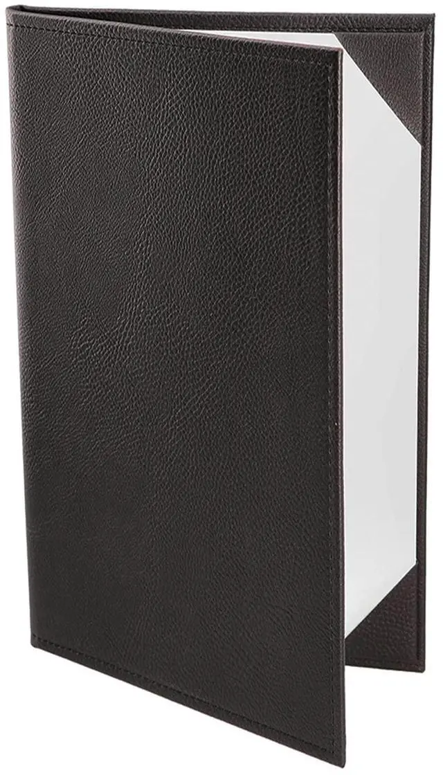 Main image of s Made of Premium Faux Leather (10-Pack) - 8.5" X 14" (Black, 2 Views)