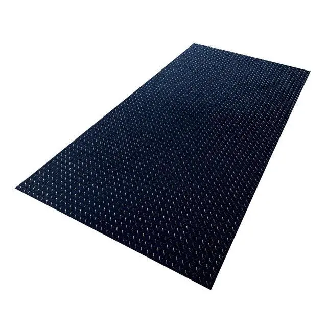 Alt view image 6 of 6 - 48" x 96" Black Aluminum Diamond Plate Sheet.025" Thick (1/40th) - Trailer Rock Guard, wainscotting Garage Diamond Trim, Cargo Enclosed Trailer Hauler Guard