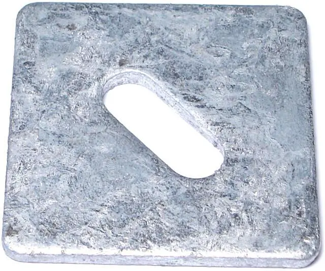 Main image of Hot-Dip Galvanized Square Washers, Durable & Secure Stainless Steel Metal Hardware Plates for DIY, Home Improvement, Construction, 1/2 x 3 x 3 x 1/4, Pack of 60