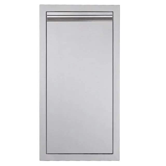 Alt view image 5 of 6 - 14-inch Single Pull-Out Trash Drawer Stainless Steel Outdoor Kitchen Trash cans can Store a 10 Gallon Commercial Trash can Without Handle Design