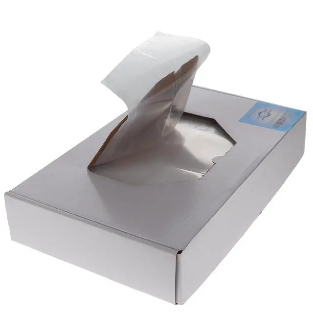 Alt view image 2 of 3 - HSB 101169, 15" X 26", Clear, Dental Headrest Covers Disposable Paper/Poly Chair Covers, Strong & Tear-Resistant for Reliable Protection