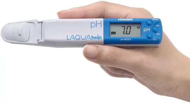 Main image of LAQUAtwin pH-11 Pocket pH Meter Small Sample Amount min. 0.1mL for Soil, hydroponic, lab, Water, Aquarium, Food, Wine, Beer, Chemical