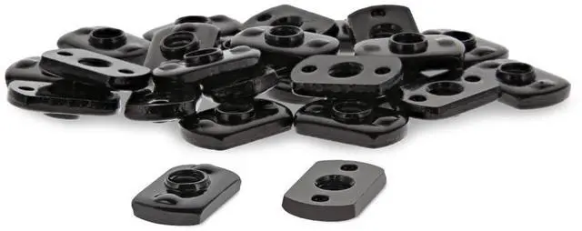 Main image of 8020, 3286, 15 Series Steel 1/4-20 Centered Slide in Economy T Nuts Hardware Nuts for 1.5" Aluminum Extrusions (500 Pack)