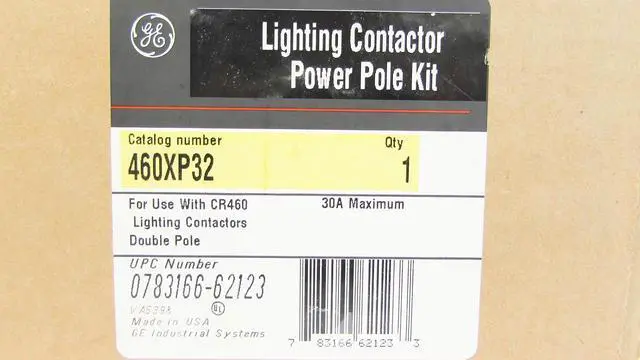 Alt view image 4 of 4 - NERAL ELECTRIC CR460XP32 Lighting Contactor Power Pole Kit