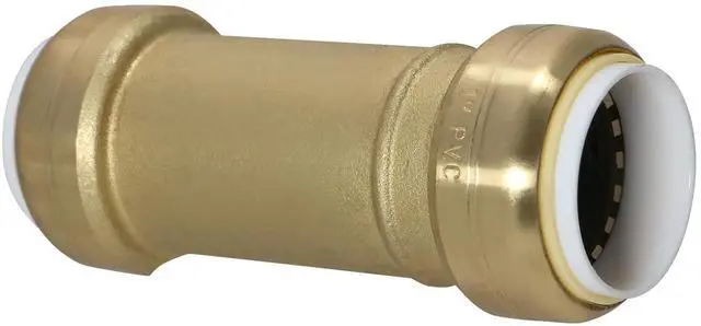 Main image of 1 Inch PVC Push Fit Slip Coupling, Push to Connect PVC Coupling, 10 Pieces