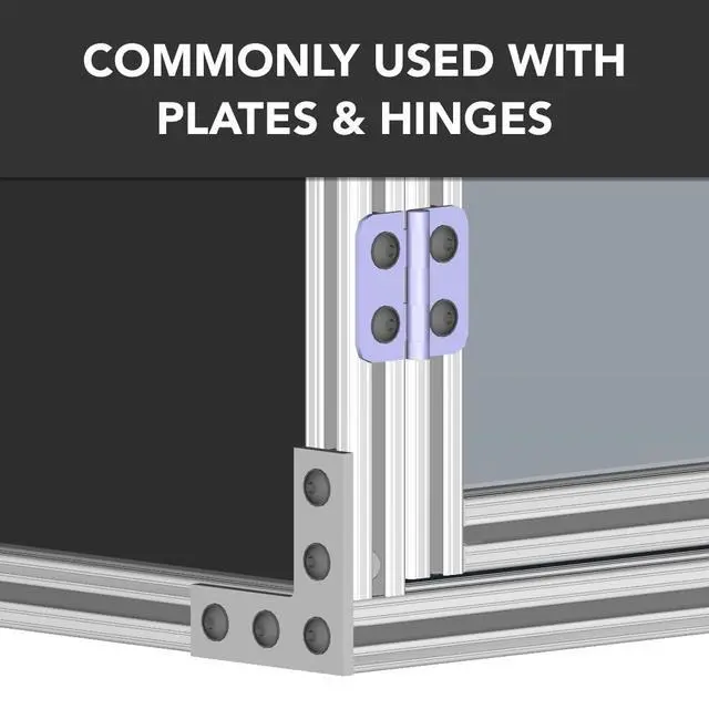 Alt view image 6 of 6 - 8020, 3933, 15 40 Series 1/4-20 Standard Drop in T-Nut Steel Nut T-Slot T-Slotted Accessories for Aluminum Extrusion Hardware 1/4 Nuts (100 Pack)