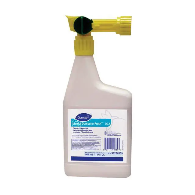 Alt view image 2 of 6 - 94266359 SUMA Dumpster Fresh Cleaner & Deodorizer, for Heavy Use Trash Cans, Dumpsters, Loading Docks & Concrete Floors, Ready-to-Spray RTS Liquid Concentrate, 32-Ounce (Pack of 4)