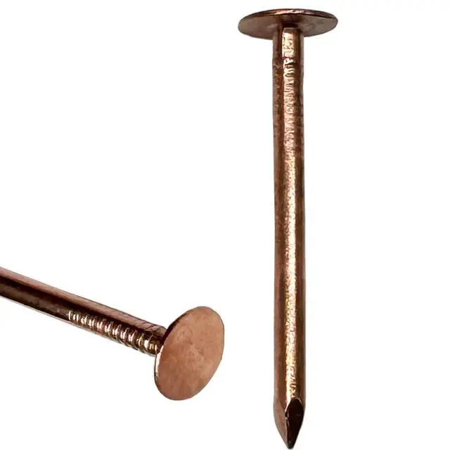 Alt view image 4 of 6 - 1.75 Copper Roofing Nails Premium Quality for Roofing, Flashing Qty (Approx 1380 nails) - 10 lbs