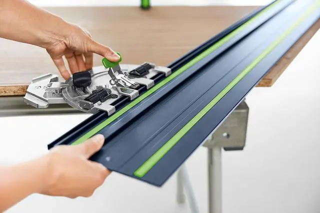 Alt view image 2 of 6 - 578246 100-Year Limited Edition Guide Rail FS 1400/2-KP | 55" Track Saw Rail for TSC 55, TS 55, TS 75 Splinter-Free, Anti-Slip