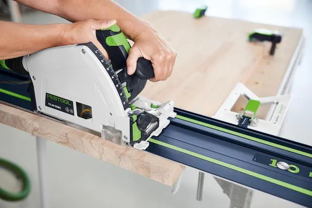 Alt view image 4 of 6 - 578246 100-Year Limited Edition Guide Rail FS 1400/2-KP | 55" Track Saw Rail for TSC 55, TS 55, TS 75 Splinter-Free, Anti-Slip