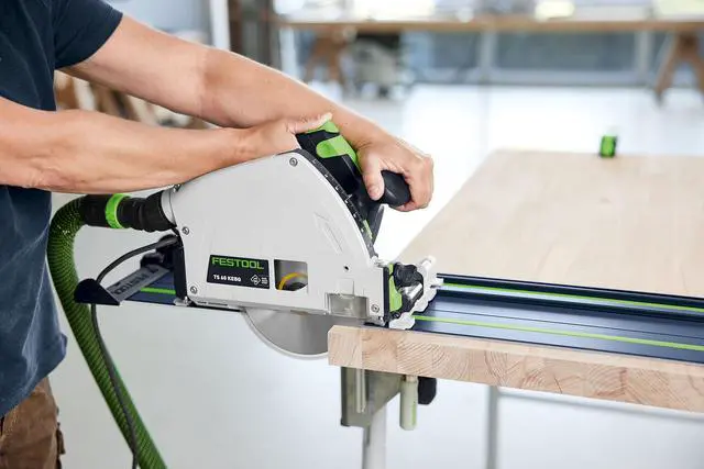 Alt view image 5 of 6 - 578246 100-Year Limited Edition Guide Rail FS 1400/2-KP | 55" Track Saw Rail for TSC 55, TS 55, TS 75 Splinter-Free, Anti-Slip