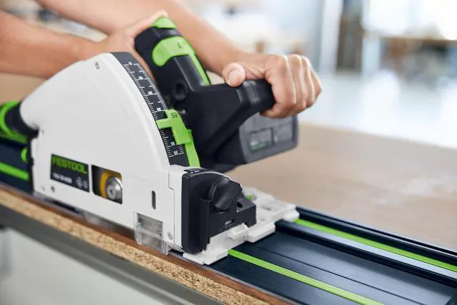 Alt view image 6 of 6 - 578246 100-Year Limited Edition Guide Rail FS 1400/2-KP | 55" Track Saw Rail for TSC 55, TS 55, TS 75 Splinter-Free, Anti-Slip