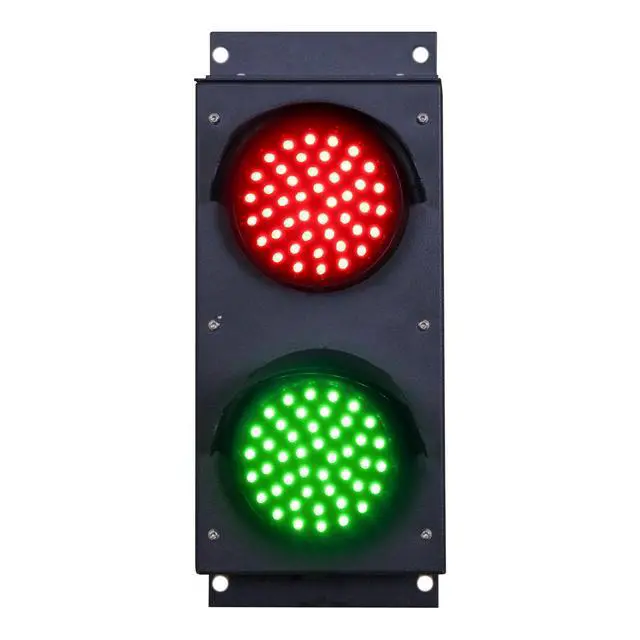 Alt view image 3 of 6 - Industrial LED Traffic Stop Light 4 inch Diameter Lens, 2 Color Red/Green and Dock Bay Indicator Warning Light 12VDC or 24VDC Power Required (Power Cord and Controls NOT Included)