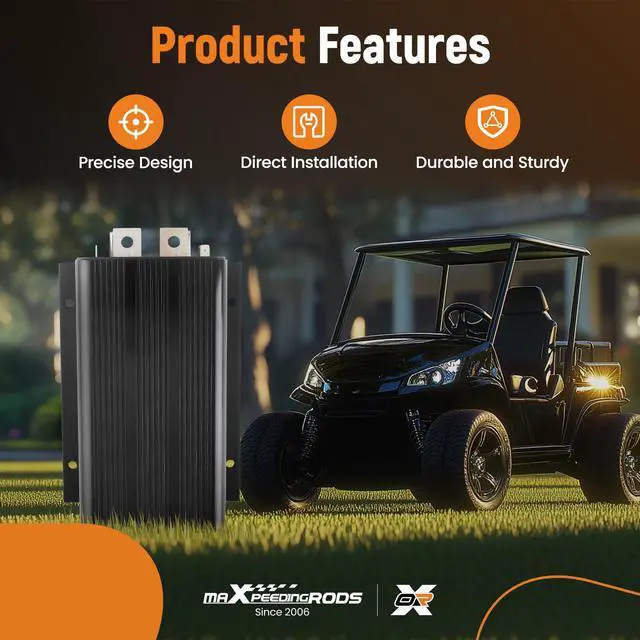 Alt view image 4 of 6 - 1205-117 36V 500A 0-5K for Golf Carts Controller for EZGO Club Car DS, for Curtis Golf Carts Controller Replace 1205-101, 1205-112