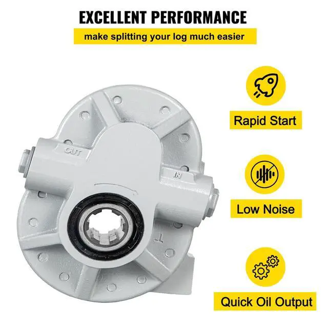 Alt view image 6 of 6 - Hydraulic Pump 16.6GPM Hydraulic Motor 540RPM Log Splitter 2500PSI Hydraulic Splitter SAE 12 Outlet Port Hydraulic Pump for Log Splitter for Truck Tailgate Lift,Scissor Lift, Dump Trailer