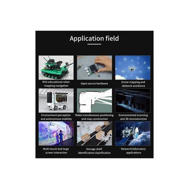 Alt view image 4 of 6 - Slamtec RPLIDAR A2M12 360 Degree 2D Lidar Sensor Kit, 15Hz Scan Rate and 12 Meters Distance Module for Intelligent Obstacle Avoidance/Robot/Maker Education