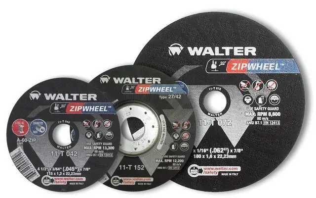Alt view image 3 of 4 - Walter Zip Wheel Cut-Off Wheel, 6" X 3/16" X 7/8'' T1, Pack of 25 (11T062)