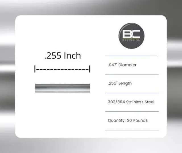 Alt view image 2 of 4 - 20 LB Stainless Steel Tumbling Media Pins - 0.047" Diameter, 0.255" Length