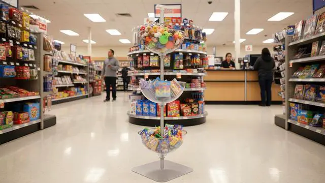 Alt view image 4 of 5 - 751603 3-Tier Bowl Organizer - Floor Standing Tiered Bowls with Rack & Flat Base - Mobile Product Display Stand
