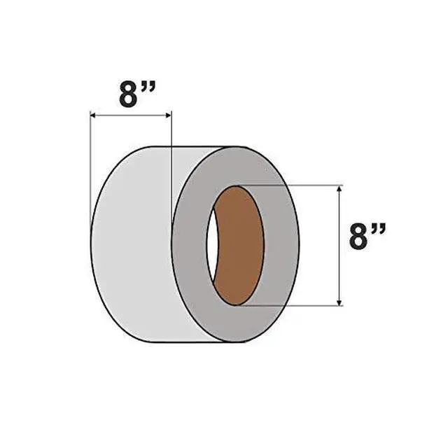 Alt view image 2 of 5 - 1/2" Strapping 9900 Ft Machine Grade 8x8 Core Polypropylene Heavy Duty Grade Strapping, 1 Roll, White