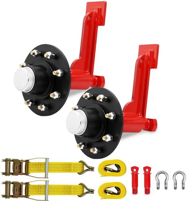 Main image of Shipping Container Wheel Kit, Ratchet Straps & Shackles,Shipping Container Accessories,8-Lug Wheels with Heavy-Duty Axles,Heavy-Duty Mobility for 20ft & 40ft Empty Containers