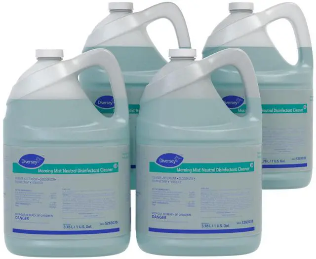 Main image of 5283038 Morning Mist Neutral Disinfectant Cleaner, Neutral pH Multi Surface Cleaner, Liquid Concentrate, Fresh Scent, 1-Gallon (Pack of 4)