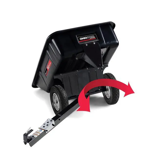 Alt view image 2 of 5 - 3040P-SD Poly Swivel Dump Cart, 10 cu.ft., 600 lb Load Capacity