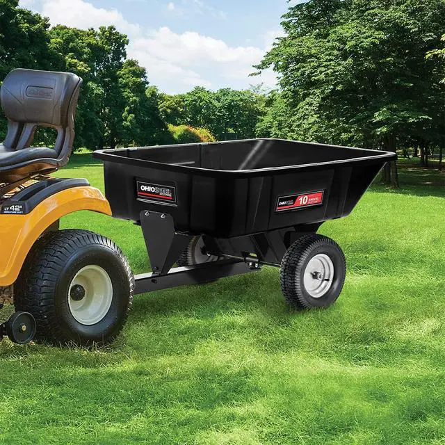 Alt view image 3 of 5 - 3040P-SD Poly Swivel Dump Cart, 10 cu.ft., 600 lb Load Capacity
