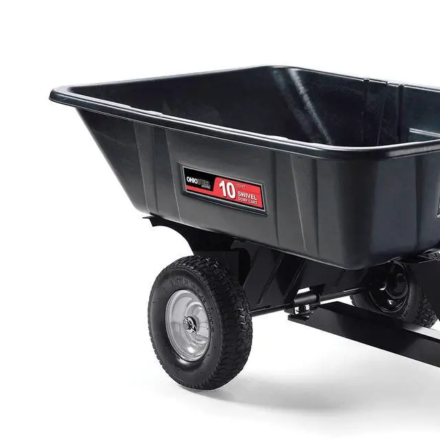 Alt view image 5 of 5 - 3040P-SD Poly Swivel Dump Cart, 10 cu.ft., 600 lb Load Capacity