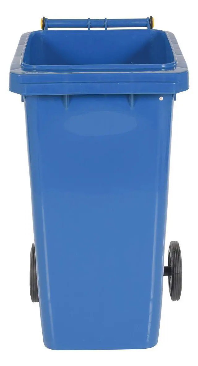 Alt view image 3 of 6 - TH-32-BLU Trash Can, Polyethylene, 18-1/2" Width, 37-1/2" Height, 22" Depth, 32 gallon Capacity, Blue