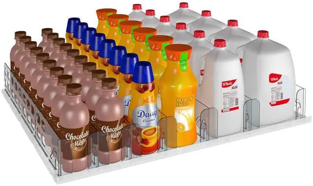 Main image of Visi-Floor Adjustable System Kit - Cold Vaults & Commercial Storage Organizer for Supermarkets, Convenience Stores, & Grocery Stores - Modular Display Merchandiser Cans, Beer, Bottles Drink Organizer