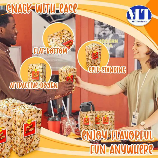 Alt view image 3 of 6 - Popcorn Bags 2.5 oz. - Medium Individual Popcorn Holder - Pack of 1600