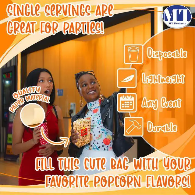 Alt view image 4 of 6 - Popcorn Bags 2.5 oz. - Medium Individual Popcorn Holder - Pack of 1600