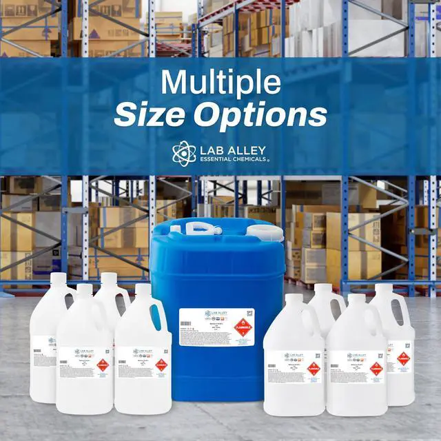 Alt view image 6 of 6 - Methanol 99.85% Lab Grade Solvent, Polar Solvent for Laboratory, Industrial & Research Use, 4 Gallons (Pack of 4 x 1 Gallon Bottles)