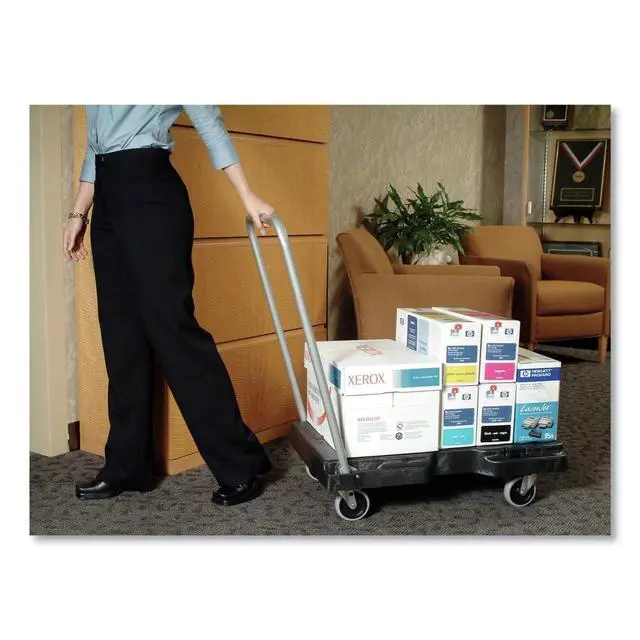 Alt view image 4 of 4 - 4401BLA Triple Trolley, 500-lb Cap, 20-1/2w x 32-1/2d x 7h, Black
