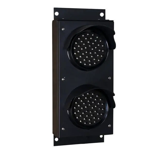Alt view image 3 of 6 - LED 2 Light Red/Green LED Loading Dock Bay Traffic Light 4 inch Diameter Lens, 110/220 VAC, Mounting Brackets, Industrial Stop Go Light, Ready to Wire (Power Cord and Controls NOT Included)