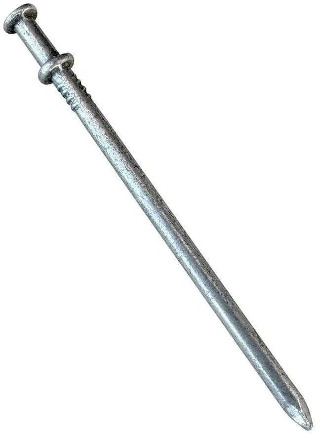 Main image of 16d Duplex Nails (3.5" Long) - Temporary Construction, Concrete Forms, Scaffolding - 8 Gauge Steel - Smooth Shank, Flat Head - Removable/Reusable (2000)