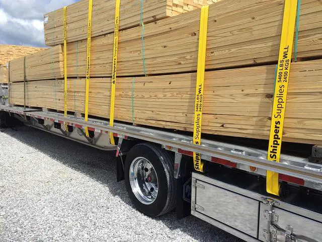 Alt view image 2 of 4 - 4 x 30 Heavy Duty Winch Strap with Flat Hook for Flatbed Trailer 6,000 lbs Load Limit 10 Pack