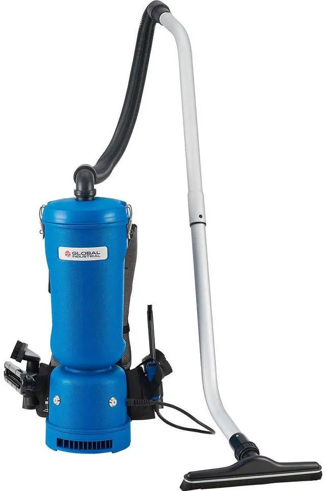 Main image of Commercial Ergonomic HEPA Backpack Vacuum with 8-Piece Tool Kit, 2-1/2 Gallon Capacity, 105 CFM, 1080W, 120V, 50'L Power Cord, 70 dB