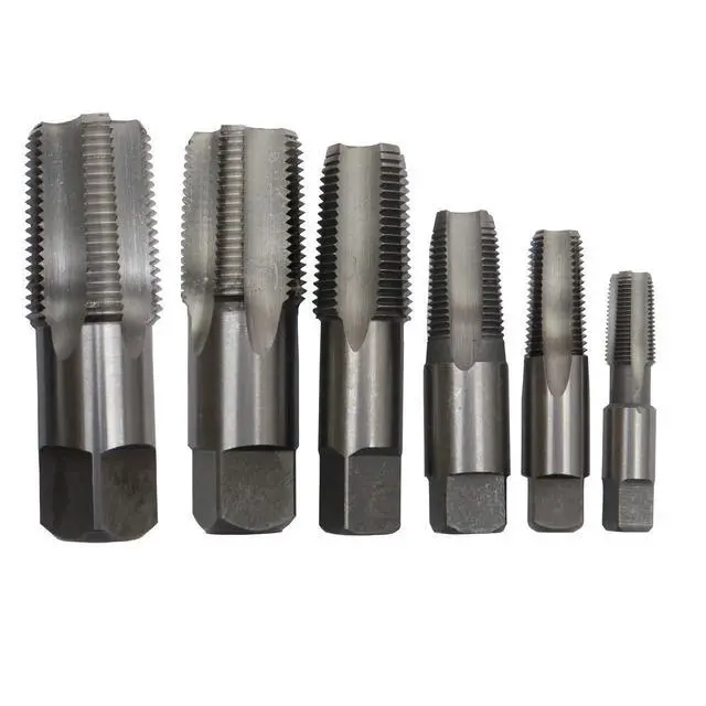 Alt view image 2 of 6 - 12 Piece Carbon Steel NPT Pipe Tap and Die Set, 1/8", 1/4", 3/8", 1/2", 3/4" and 1" in Wooden Case