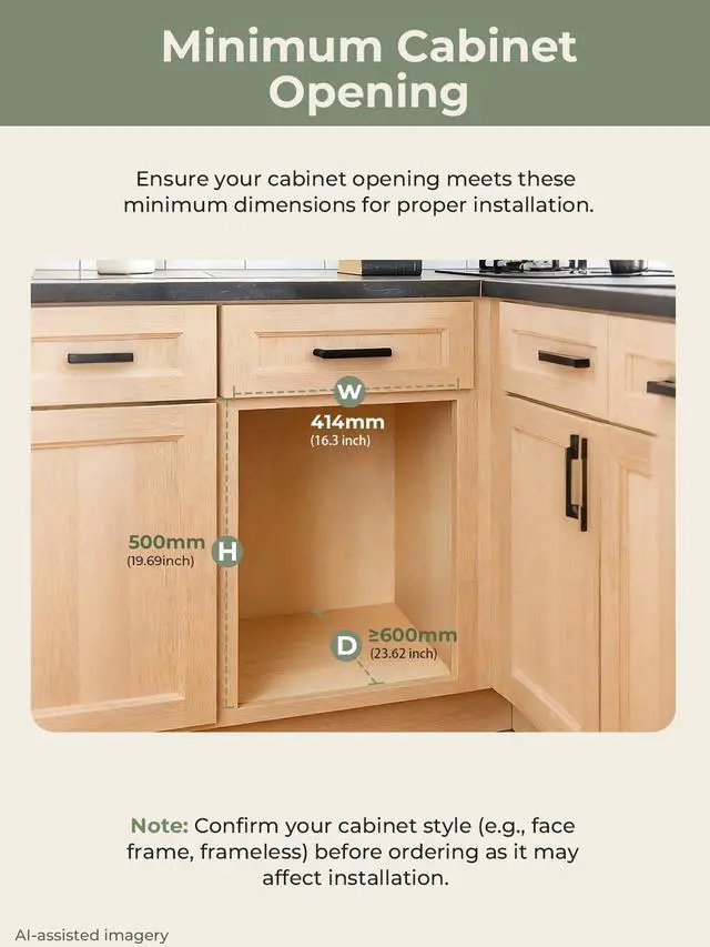 Alt view image 6 of 6 - Pull Out Trash Can Under Cabinet, 35QT x2 Soft-Close Under Sink Garbage Bin with Full-Extension Slides, Heavy Duty Dual Recycling Waste Container for Kitchen Cabinet, Sink, 2 Bins Included